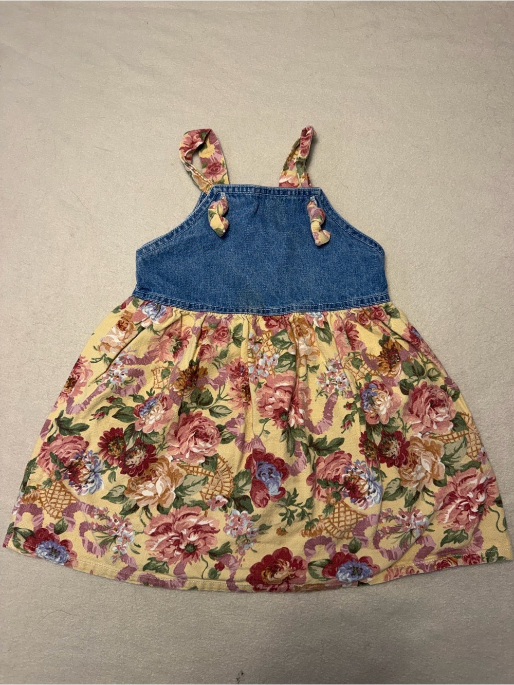 Vtg 90’s Girls Denim Dress